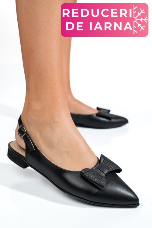 Balerini negri piele naturala 3s7720b