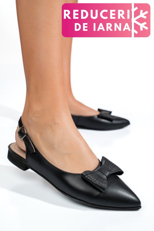 Balerini negri piele naturala 3s7720b