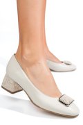 PANTOFI BEJ PIELE NATURALA 5S77544