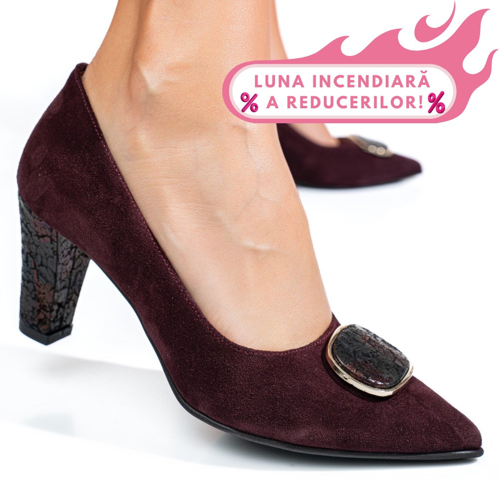 PANTOFI VISINII PIELE NATURALA INTOARSA 5S77655