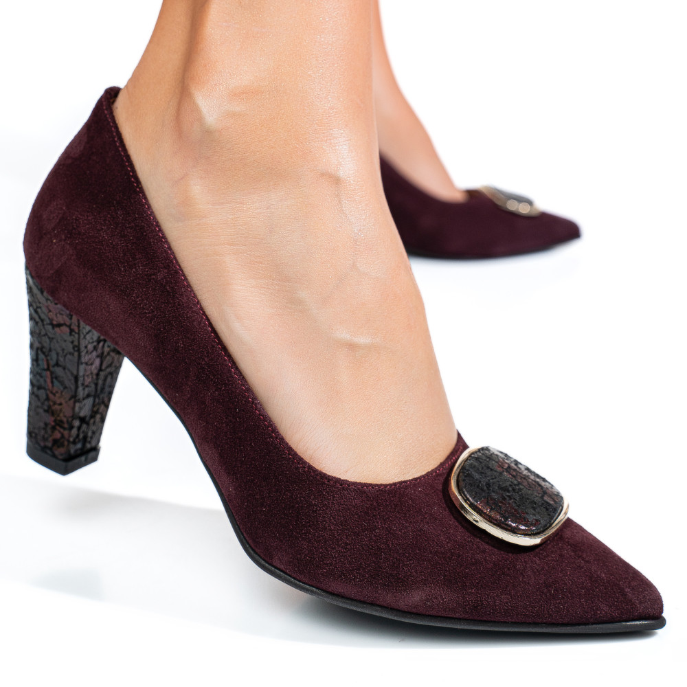 PANTOFI VISINII PIELE NATURALA INTOARSA 5S77655