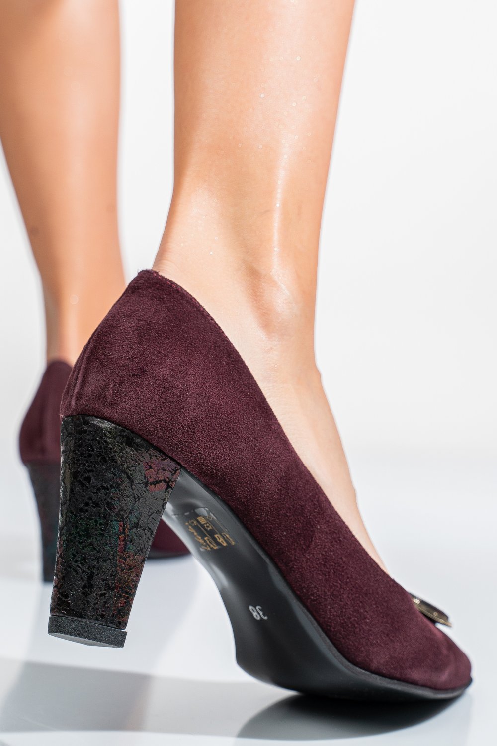 PANTOFI VISINII PIELE NATURALA INTOARSA 5S77655