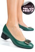 PANTOFI VERZI PIELE NATURALA 5S77544