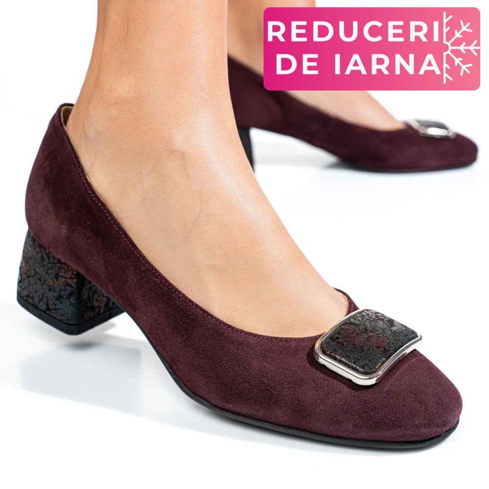 PANTOFI VISINII PIELE NATURALA INTOARSA 5S77544