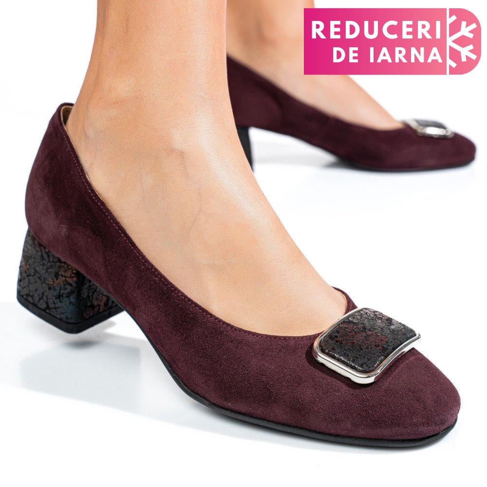 PANTOFI VISINII PIELE NATURALA INTOARSA 5S77544