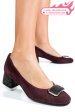 Pantofi visinii piele naturala intoarsa 5s77544