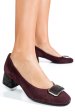 Pantofi visinii piele naturala intoarsa 5s77544