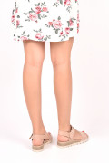 SANDALE ROZ PIELE NATURALA 5PC483661