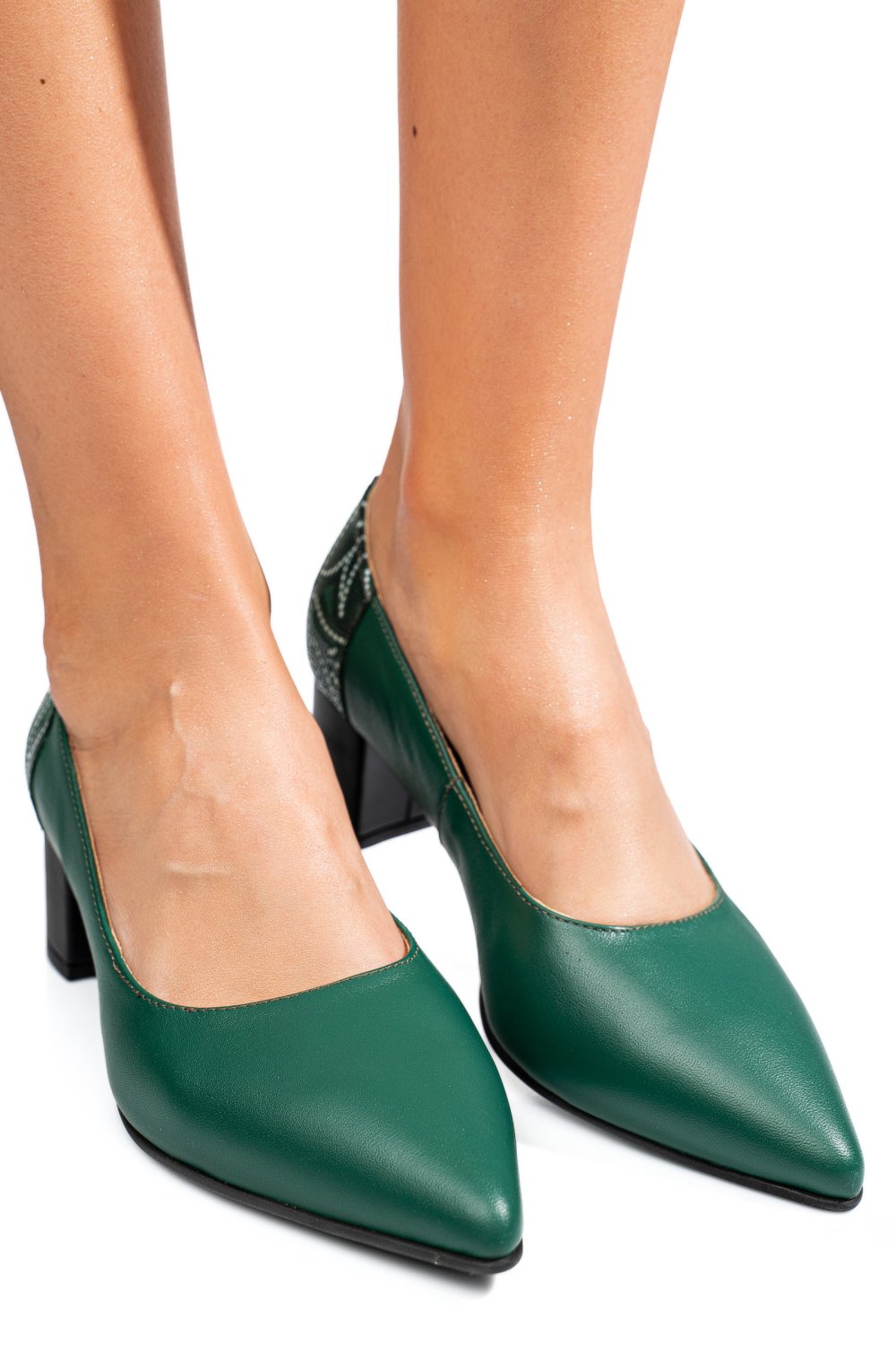 PANTOFI VERZI PIELE NATURALA 5S77602