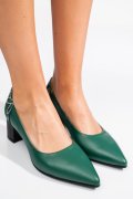 PANTOFI VERZI PIELE NATURALA 5S77602