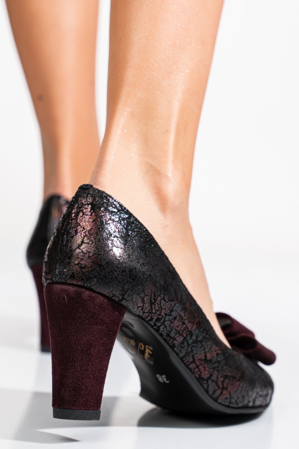 PANTOFI VISINII PIELE NATURALA 5S77665