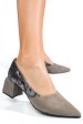 Pantofi gri piele naturala intoarsa 5s77460