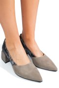 PANTOFI GRI PIELE NATURALA INTOARSA 5S77460