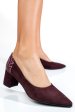 Pantofi visinii piele naturala intoarsa 5s77602