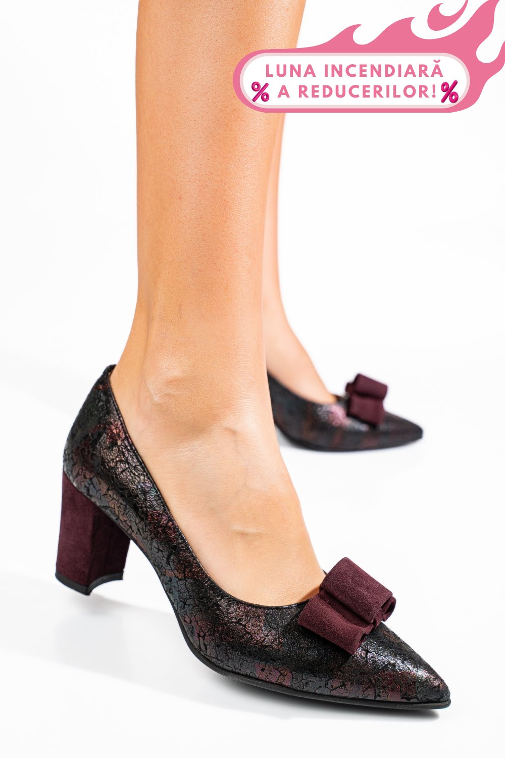 PANTOFI VISINII PIELE NATURALA 5S77705