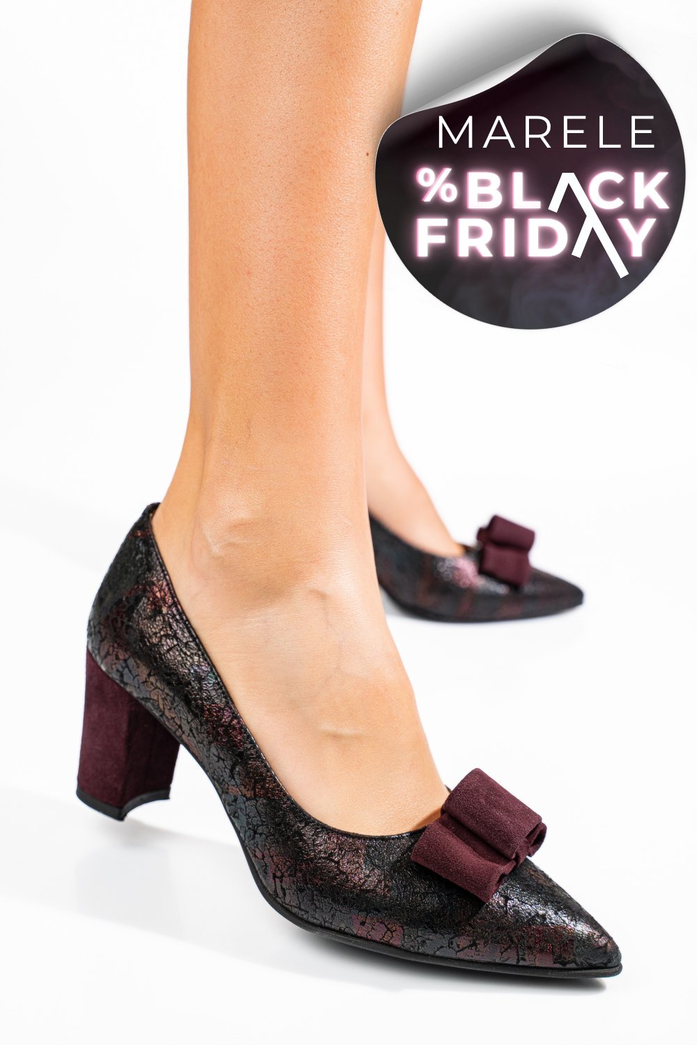 PANTOFI VISINII PIELE NATURALA 5S77705