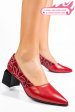 Pantofi rosii piele naturala 5s77460