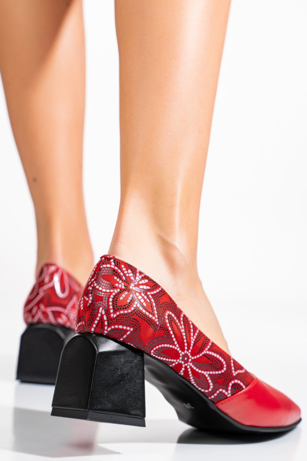 PANTOFI ROSII PIELE NATURALA 5S77460
