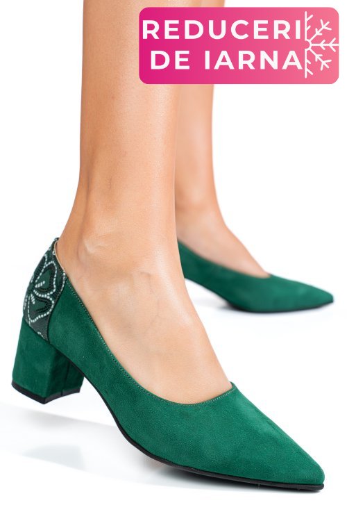 Pantofi all green piele naturala intoarsa 5s77602