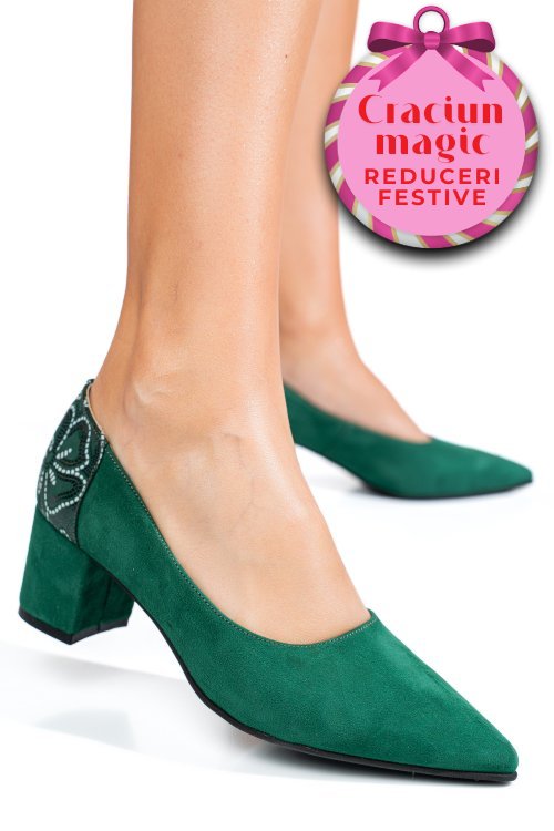 Pantofi all green piele naturala intoarsa 5s77602