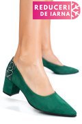 PANTOFI ALL GREEN PIELE NATURALA INTOARSA 5S77602