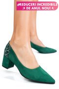PANTOFI ALL GREEN PIELE NATURALA INTOARSA 5S77602