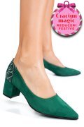 PANTOFI ALL GREEN PIELE NATURALA INTOARSA 5S77602