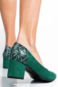PANTOFI ALL GREEN PIELE NATURALA INTOARSA 5S77602