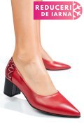 PANTOFI ROSII PIELE NATURALA 5S77602
