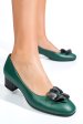 Pantofi verzi piele naturala 5s77555