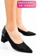 PANTOFI NEGRI PIELE NATURALA INTOARSA 5S77602
