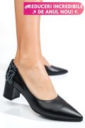 PANTOFI NEGRI PIELE NATURALA 5S77602