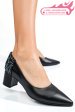Pantofi negri piele naturala 5s77602