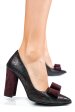 Pantofi visinii piele naturala 5905nef