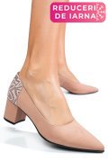 PANTOFI ROZ PIELE NATURALA 5S77602