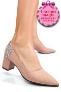 PANTOFI ROZ PIELE NATURALA 5S77602