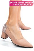 PANTOFI ROZ PIELE NATURALA 5S77602