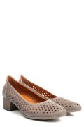 PANTOFI TAUPE PIELE NATURALA 0PC42