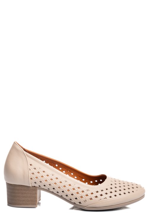 Pantofi bej piele naturala 0pc42