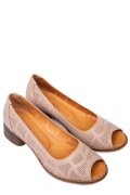 PANTOFI BEJ PIELE NATURALA 5PC4