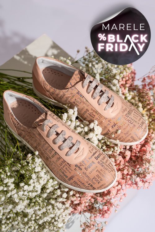 Pantofi sport roz piele naturala 1pc7555