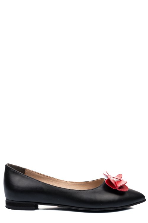 Balerini negri piele naturala 3s7701