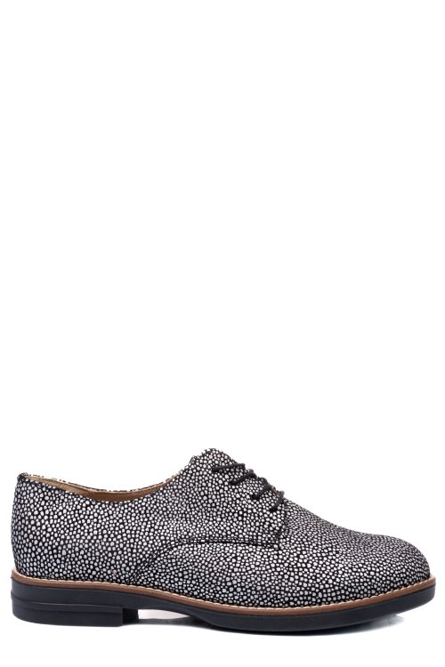 Pantofi argintiu negru piele naturala 2s77025