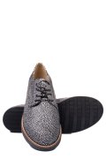 PANTOFI ARGINTIU NEGRU PIELE NATURALA 2S77025