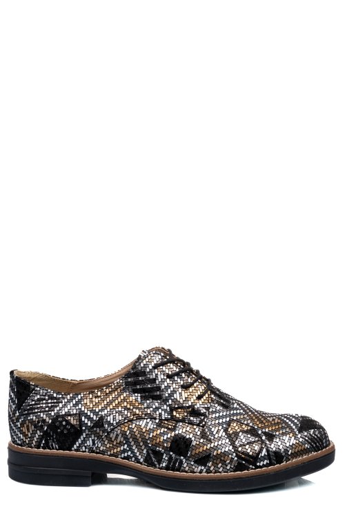 Pantofi negru caro piele naturala 2s77025