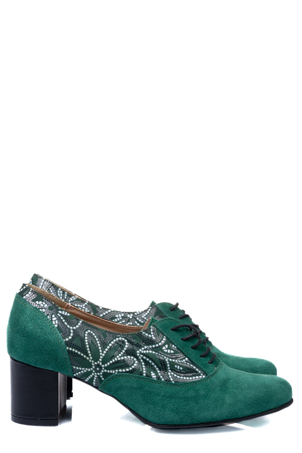 PANTOFI VERZI PIELE NATURALA INTOARSA 1S77515PA