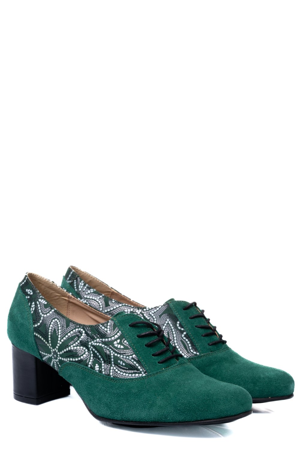 PANTOFI VERZI PIELE NATURALA INTOARSA 1S77515PA