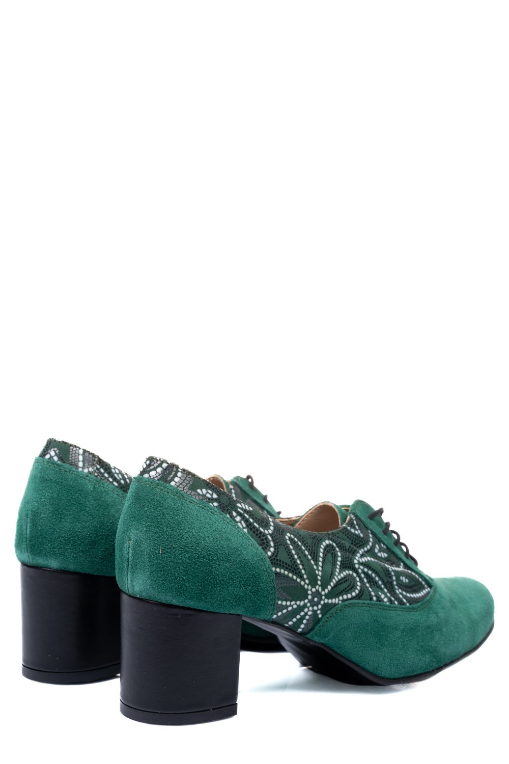 PANTOFI VERZI PIELE NATURALA INTOARSA 1S77515PA