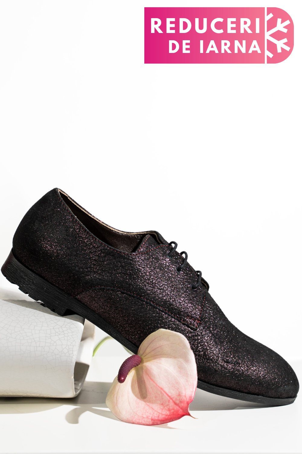 PANTOFI MOV PIELE NATURALA 0PC72