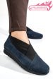Pantofi albastri piele naturala intoarsa dw20-a160